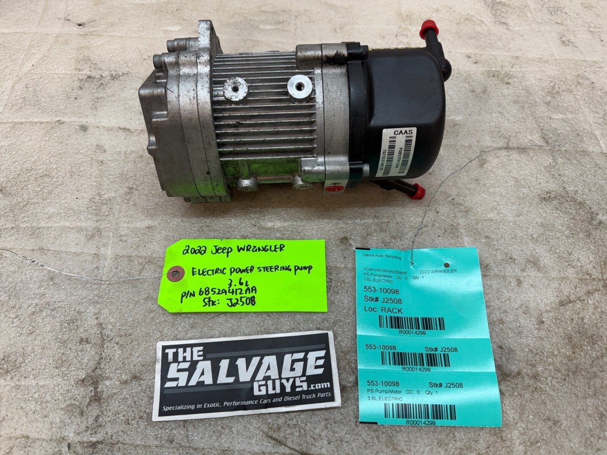 22 JEEP WRANGLER RUBICON JL JT 3.6 ELECTRIC POWER STEERING PUMP