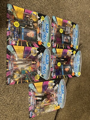 Star Trek The Next Generation Action Figure Lot of 5