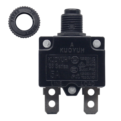 KUOYUH Leitungsschutzschalter 88 Serie 125/250VAC 32VDC 50/60Hz 3-30A - Bild 3 von 12