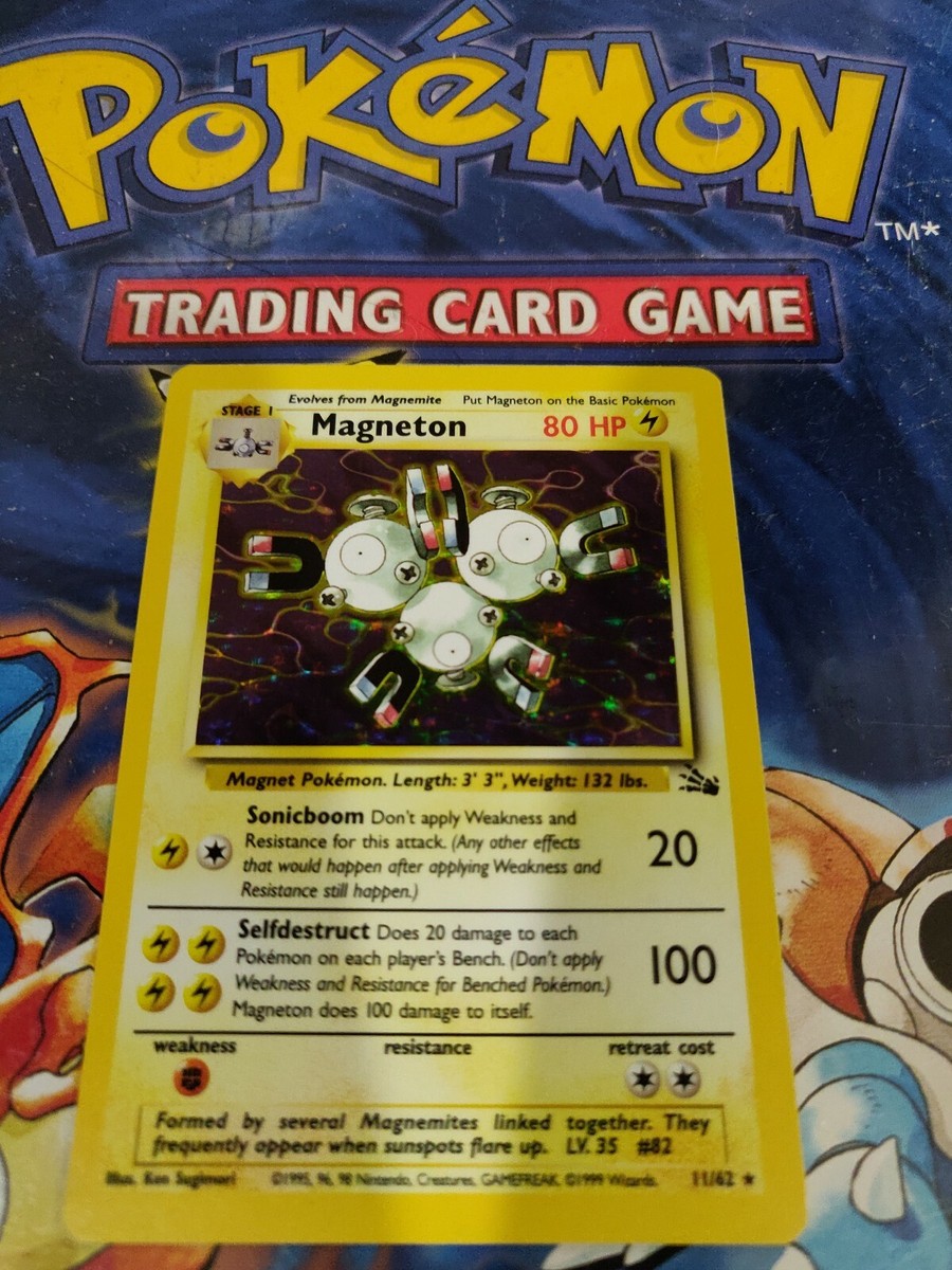 Pokemon Card Magneton 11/62 Rare Holo 80HP | eBay