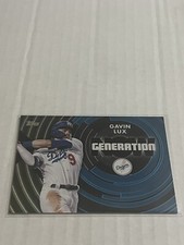 2022 Topps Update Gavin Lux Generation Now Black /299 Dodgers