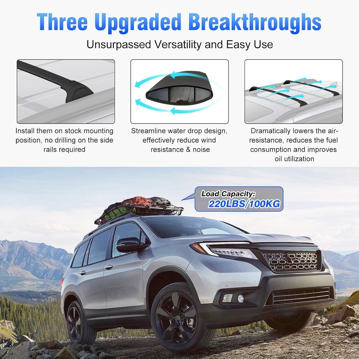 Crossbars For Roof Rack Aluminum Roof Rack For 2023-2025 Honda CR