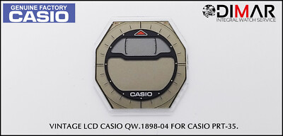 ERSATZ VINTAGE ORIGINAL LCD CASIO QW-1898-04 NOS. Für CASIO PRT-35.