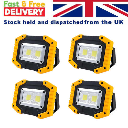 DOMIRA Rechargeable LED Work Light – Pack of 1 / 2 / 4 COB Work Lamp with 3 Mode - Picture 11 of 11
