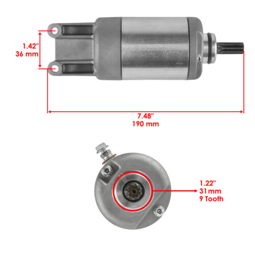 Starter & Relay Solenoid for Suzuki LT-A500X LTA500X Kingquad 500 Axi 2009-2020 - Picture 2 of 8