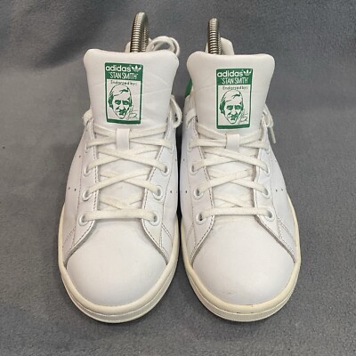 Stan Smith Old School adidas White Leather Sneakers Size 11.5m New! adidas Originals - Stan Smith in Cloud White, Core White and  main image 4