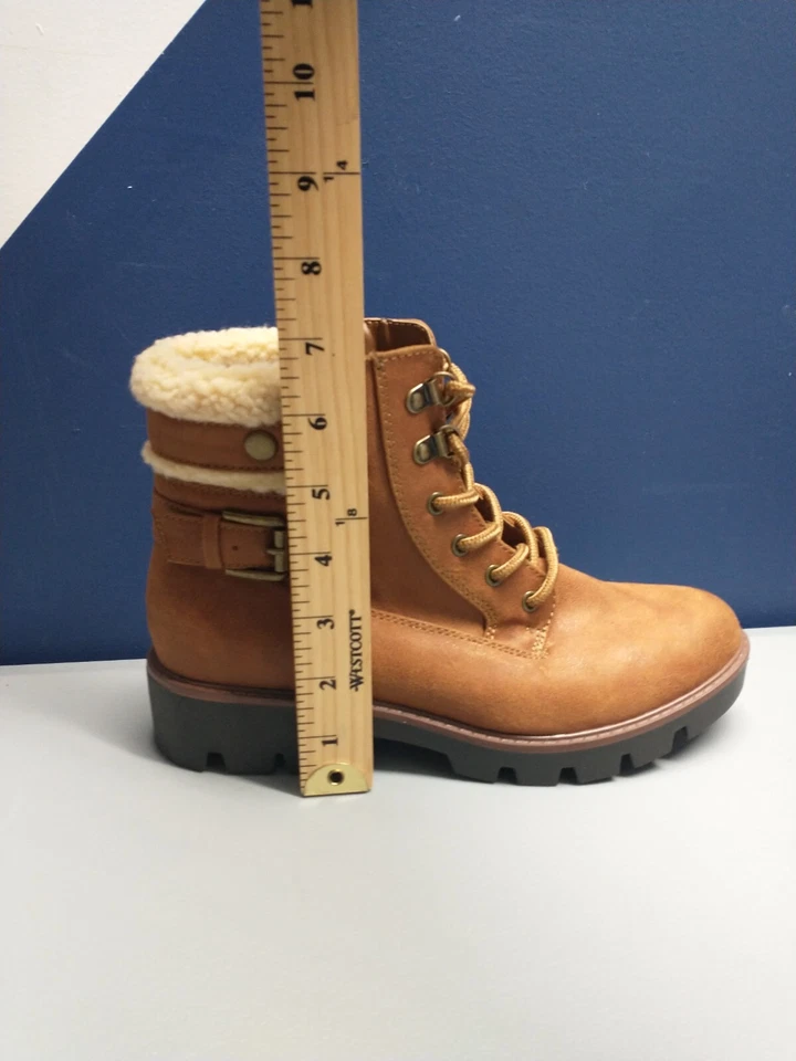 Botas White Mountains Cliffs Geraud para mujer 8 marrón tacón ancho punta redonda con cordones Foto 4 de 4