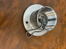 SEA DOG S/S DECK FILL DIESEL FOR 1 1/2 PIPE THREAD FLANGE 3 1/2 OD W/ CHAIN