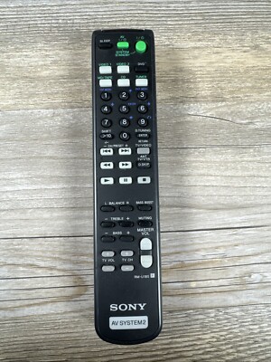 Sony RM-U185R Remote Control For AV System 2 Audio Stereo Original OEM