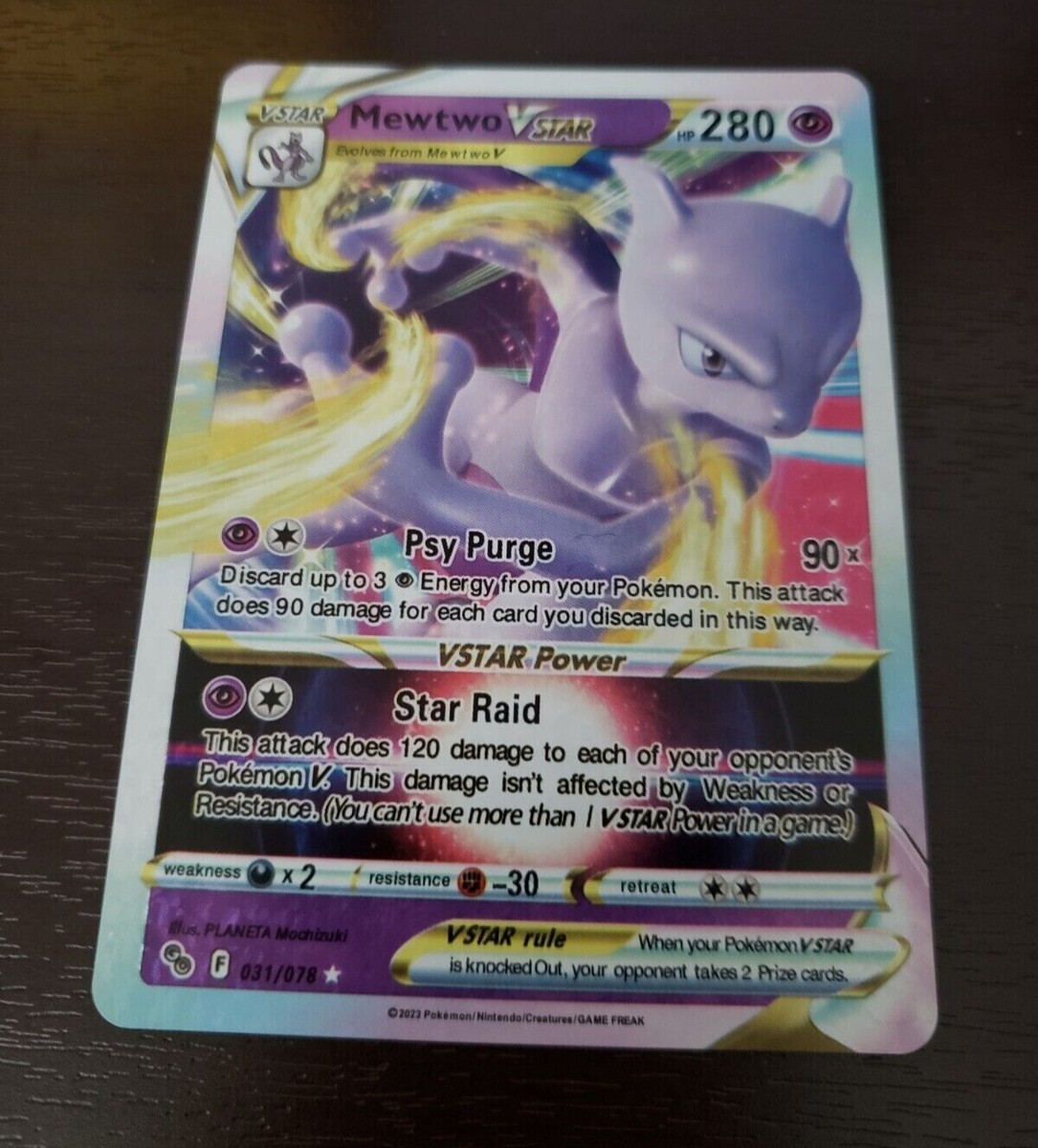 pokémon Mewtwo Vstar 031/078 HP280 NM | eBay