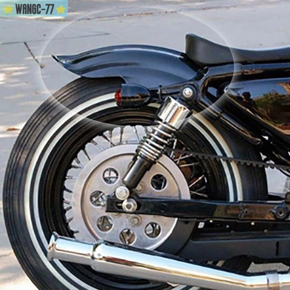 Guardabarros trasero para moto Sportster Café Racer Bobber Chopper Foto 3 de 4