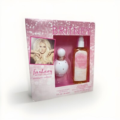 Britney Spears Fantasy Intimate Edition Scented Body Oil & Eau De Parfum Spray.