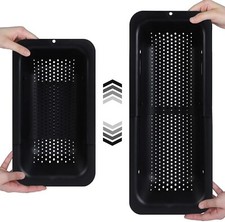 black Adjustable Over The Sink Colander Strainer Basket Collapsible Drain Rack B