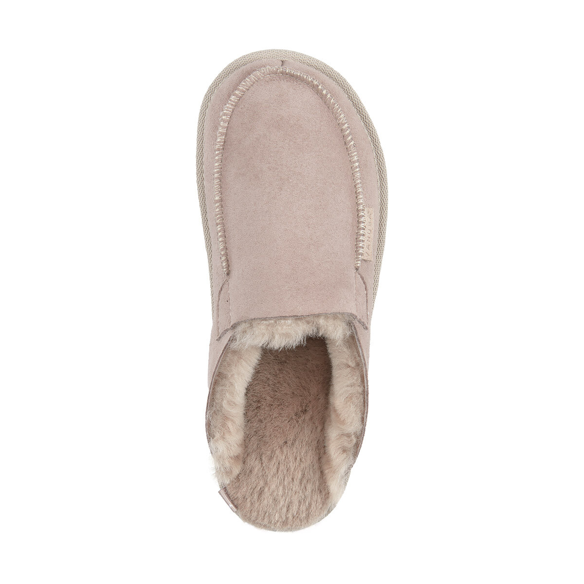 Chaussons En Cuir Véritable Doublés Peau De Mouton - Taille 36 à 42 - Marron - Neuf Avec Emballage