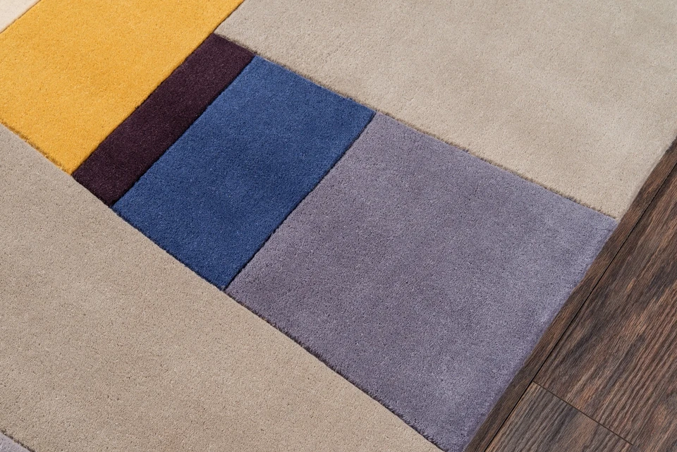 Momeni Rugs New Wave Collection, 100% Wool Hand Carved & Tufted Contemporary - Image 4 of 4