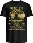 Vtg Electric Light Orchestra Elo 50Th Anniversary Cotton Black T Shirt DI049