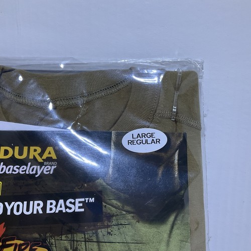 Tru-Spec Crew Neck Shirt Large Brown Cordura Baselayer Combat Short Sleeve NEW - Picture 3 of 6