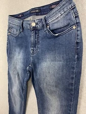 VIGOSS Jagger Women's Size 26 w26 Blue Denim Distressed Ankle Skinny Jeans