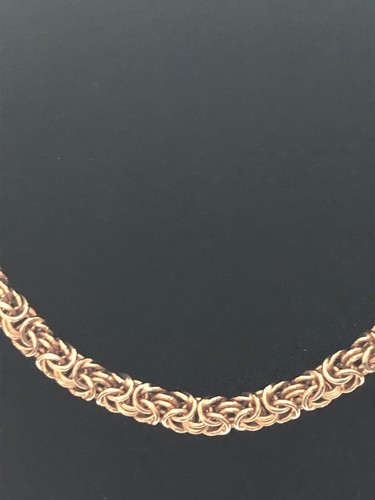 BRONZO ITALIA MILOR ROSE GOLD PLATED BYZANTINE STYLE NECKLACE EXCELLENT COND - Picture 3 of 7