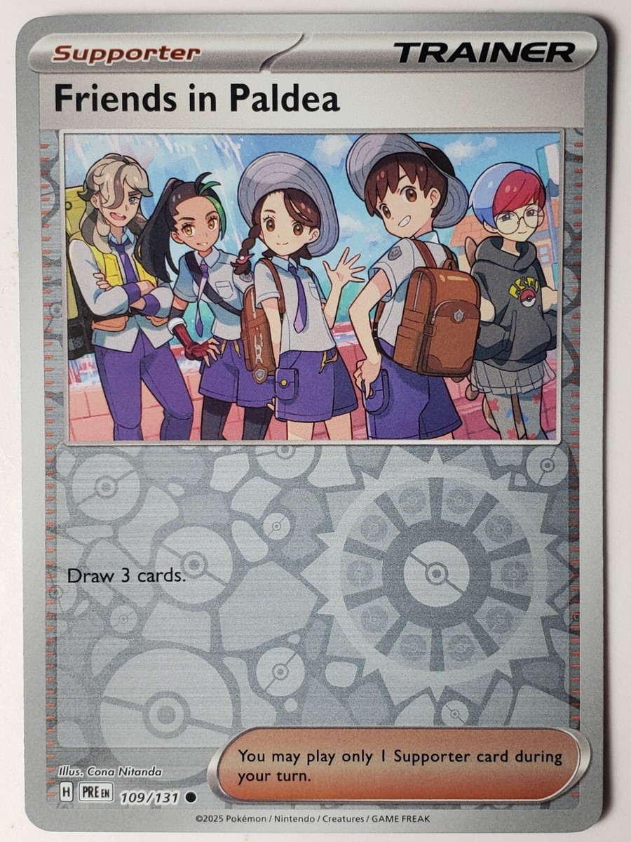 REVERSE HOLO Friends In Paldea 109/131 NM / M Prismatic Evolutions