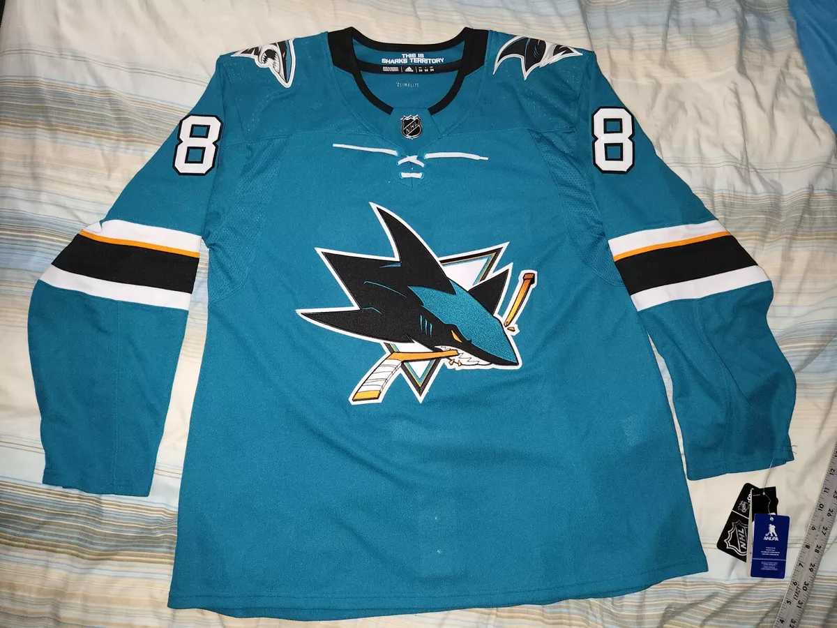 BRENT BURNS SAN JOSE SHARKS SIGNED AUTHENTIC ADIDAS JERSEY