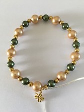 Cottage House Creations "Gold Clovers" Bracelet Jewelry Making Kit - St. Patrick