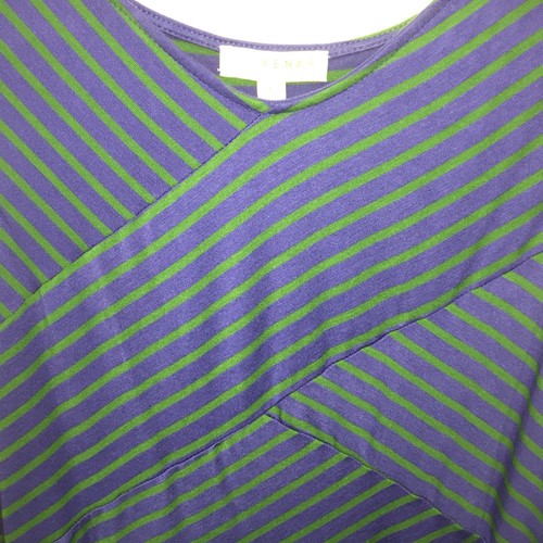 NEU Kenar gestreiftes Tankoberteil blau grün groß L neu mit Etikett ärmellose Bluse (B8) - Bild 2 von 5