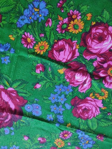 Lote de 3 Bufandas Babushka Ucranianas Flor Chal Mujer Vintage URSS - Imagen 10 de 14