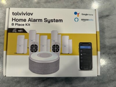 NEW Tolviviov Home Security 2nd Gen Alarm System 8 Piece Kit