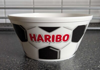 Haribo Müsli Snack Schale Bowl schwarz weiß Fußball Gummibärchen NEU