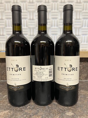 3x Tormaresca 'Ettore' Primitivo Salento IGT  - 2014