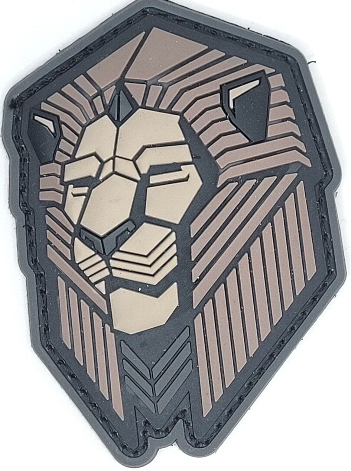 🔥 Industrial Lion MILSPEC MONKEY PVC Tactical Patch SWAT Urban Dark Black OPS