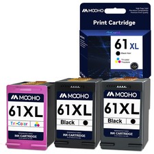 61 XL Black Color Ink For HP ENVY 4500 4501 4502 4504 5530 5531 5535 Printer