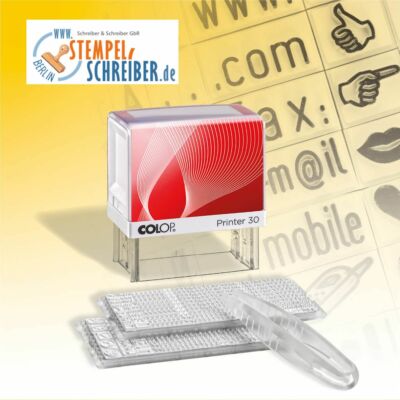 COLOP  Printer Automatikstempel zum selbersetzen - 4 bis 6 Zeilen - 2,5 - 3,5 mm
