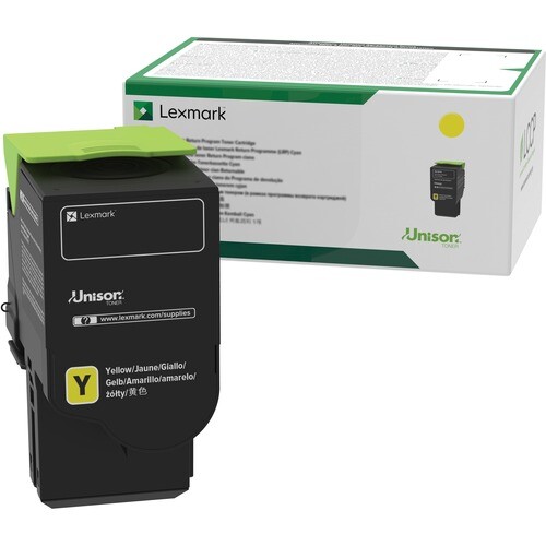 Оригинальный картридж с тонером стандартного выпуска Lexmark Unison - Желтый - по 1 штуке 10190₽