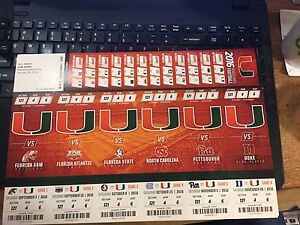 Miami Hurricanes Football Seating Chart