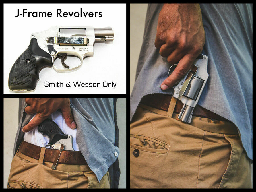 Clipdraw Belt Clip Smith & Wesson J Frame Revolver IWB SILVER Clip Holster Right eBay