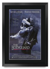 The Bodyguard Movie Poster Cast Signed Printed Autograph A3 Framed Memorabilia