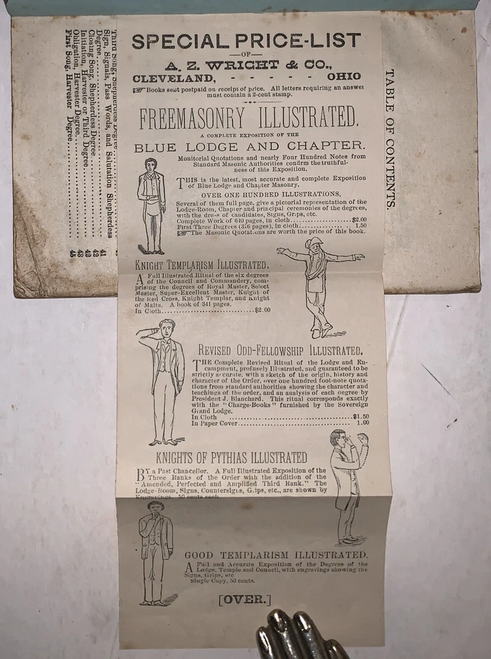 c. 1875, 1st, EXPOSITION OF THE GRANGE, ORDER OF PATRONS OF HUSBANDRY, RITUALS - Image 4 of 4