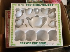 Vintage Toy China Tea Set Service For Four