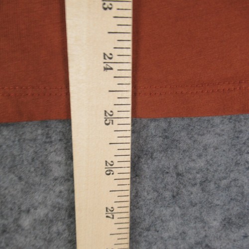 Time And Tru Shirt Womens Large Brown Solid Long Sleeve Pullover T Shirt Cotton - Picture 11 of 12