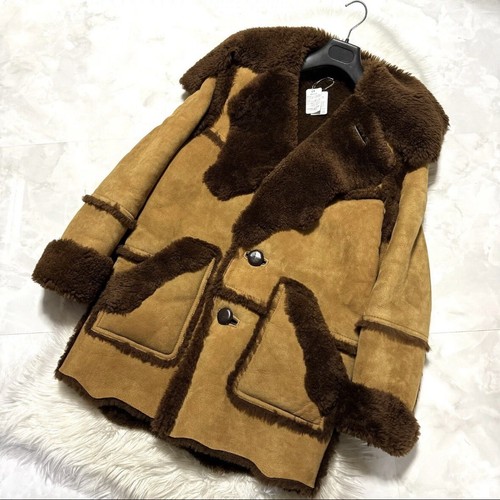 Rare COACH Runway Limited Edition Shearling FurCoat Lamb Leather Size 48 ($2.6K) - Picture 3 of 16
