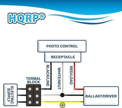 HQRP Photocell Sensor w/Receptacle, Outdoor Light Switch w/Socket, Dusk