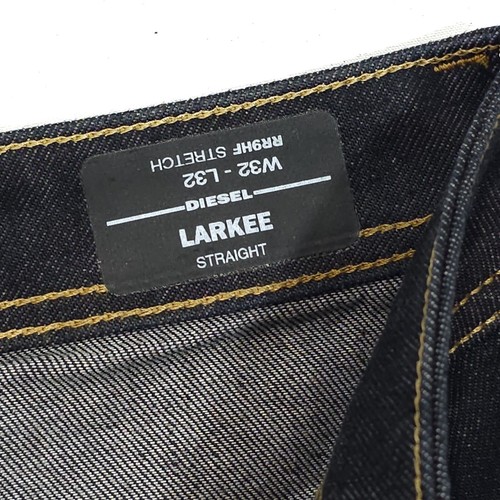 ⭐ Diesel Larkee-X RR9HF regular Fit Straight Leg Dark Indigo Denim jeans W32 L32 - Picture 5 of 12