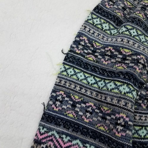 Victorias Secret Scarf Aztec Blue Pink Fringe Rectangle OS Stripe Rectangle - Picture 3 of 5