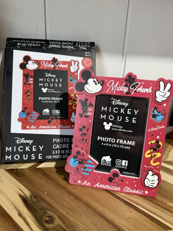 Disney Mickey Mouse Photo Frame 4x6 Red An American Classic