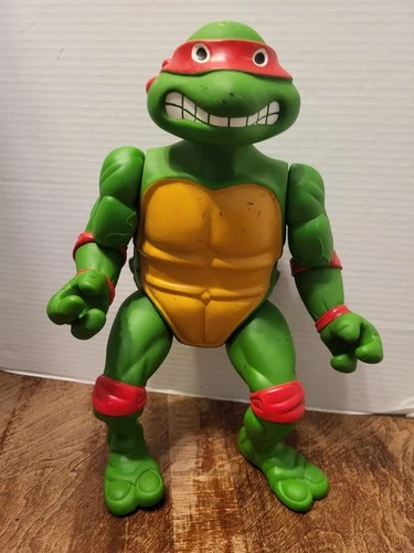 TMNT Ninja turles large Raphael 13" figure 1989 mirage playmates toys vintage