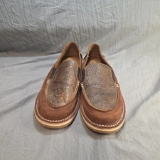 RANK 45 Amberlin Textured Print Leather Women’s Shoes Size 10