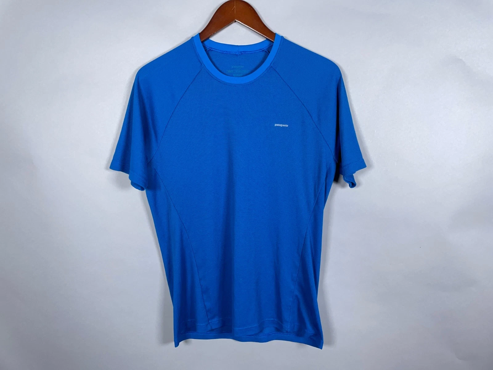 Patagonia Base Layer T-Shirt Adult Medium Blue Lightweight Outdoors Hiking