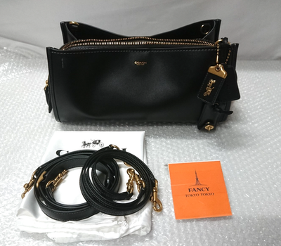 COACH ハンドバッグ Rogue 2Way Leather Bag COACH Rogue 2way Shoulder Bag 34 CCX18 B4/BK Brass/Black Soft